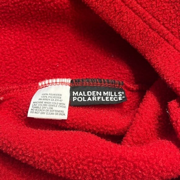 Talbots Cherry Red Malden Mills Fleece Petite Shirt/Jacket/Shacket , Sz: SP - Picture 4 of 11